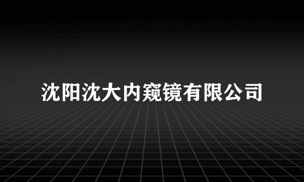 沈阳沈大内窥镜有限公司