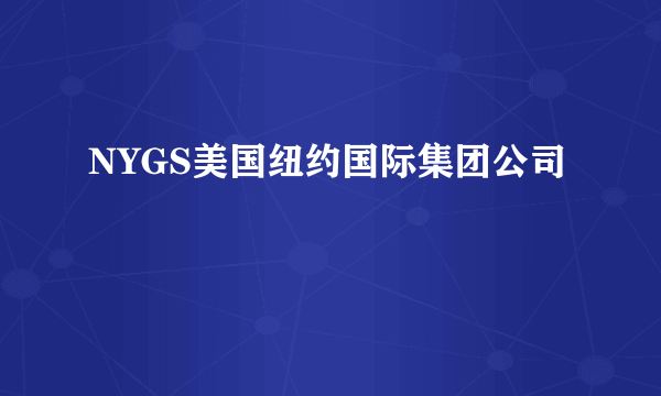 NYGS美国纽约国际集团公司