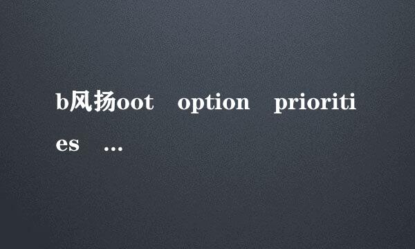 b风扬oot option priorities 下面没有选项