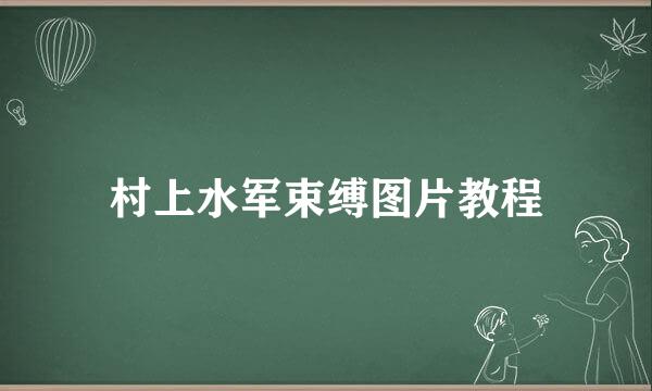 村上水军束缚图片教程