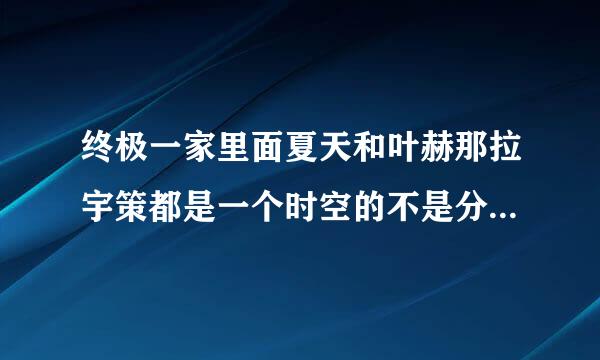 终极一家里面夏天和叶赫那拉宇策都是一个时空的不是分身为什么长得还一样