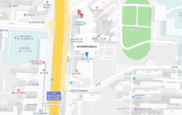 昆来自明南方电网营业厅分布