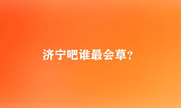 济宁吧谁最会草？