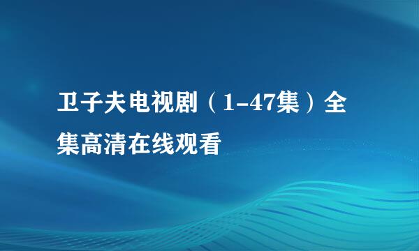 卫子夫电视剧（1-47集）全集高清在线观看