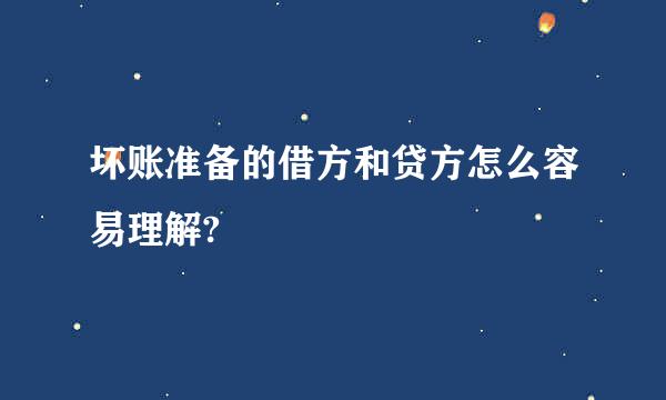 坏账准备的借方和贷方怎么容易理解?