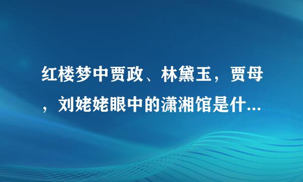 红楼梦中贾政、林黛玉，贾母，刘姥姥眼中的潇湘馆是什么样的？作何评价。