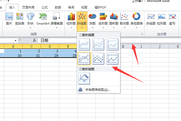 在excel表格升死线击超写空中怎样制作图表