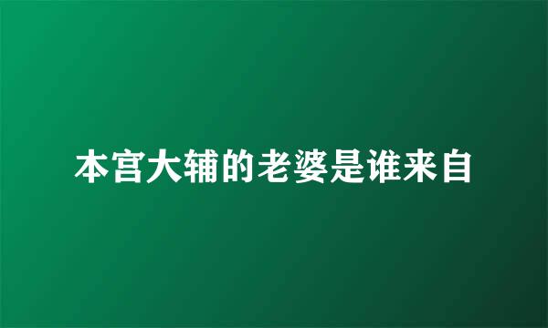 本宫大辅的老婆是谁来自