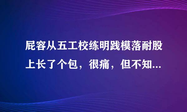 屁容从五工校练明践模落耐股上长了个包，很痛，但不知道是什么