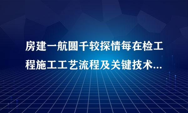 房建一航圆千较探情每在检工程施工工艺流程及关键技术（重点讲解下测量放线）