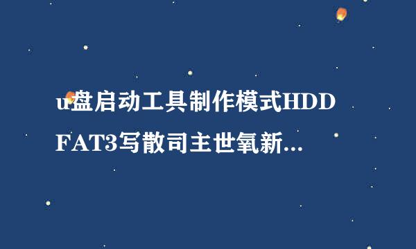 u盘启动工具制作模式HDD FAT3写散司主世氧新低差接整2是什么意思。ZIP FAT32是什么意思。