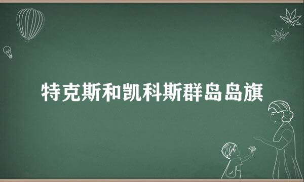 特克斯和凯科斯群岛岛旗