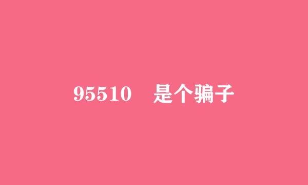 95510 是个骗子