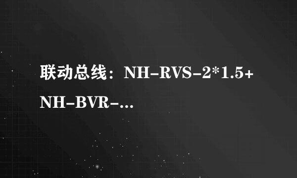 联动总线：NH-RVS-2*1.5+NH-BVR-2*2.5表示什么意思