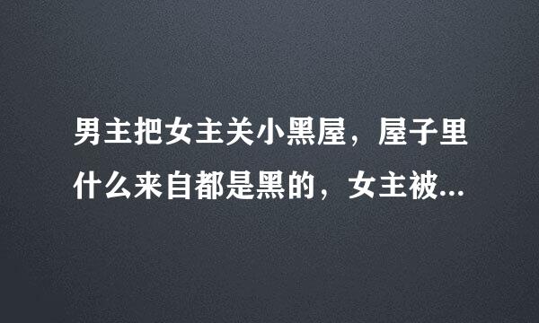 男主把女主关小黑屋，屋子里什么来自都是黑的，女主被锁上金锁链，后来女