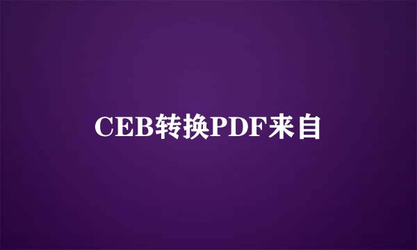 CEB转换PDF来自