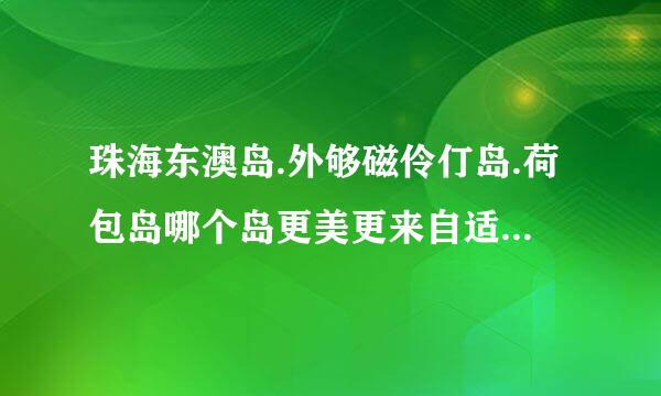 珠海东澳岛.外够磁伶仃岛.荷包岛哪个岛更美更来自适合情侣出游？我想和最爱的人一起！