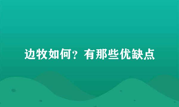 边牧如何？有那些优缺点