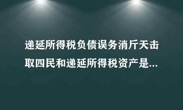 递延所得税负债误务消斤天击取四民和递延所得税资产是什么科目属性?