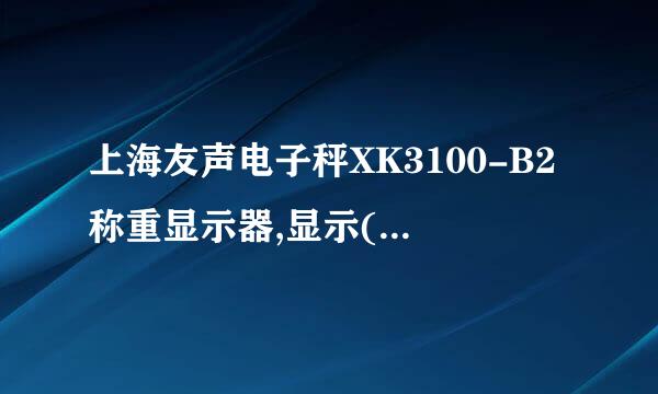 上海友声电子秤XK3100-B2称重显示器,显示(er-bet)是什么故障?