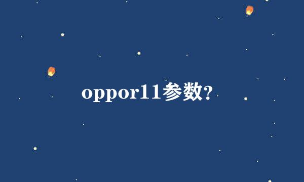 oppor11参数？