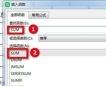 WPS中excel不能自动求和，点击求和出现=SUM()