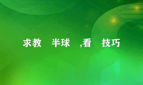 求教 半球盤,看盤技巧