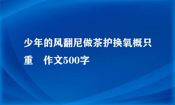 少年的风翻尼做茶护换氧概只重釆作文500字