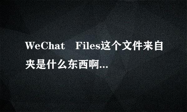 WeChat Files这个文件来自夹是什么东西啊，360问答为啥删不了啊