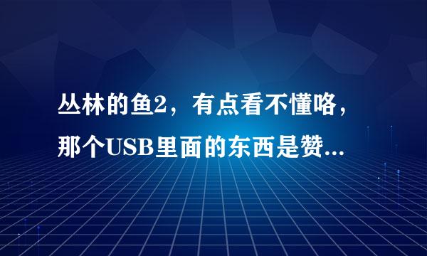 丛林的鱼2，有点看不懂咯，那个USB里面的东西是赞助商的名字，被公开了会怎么样？