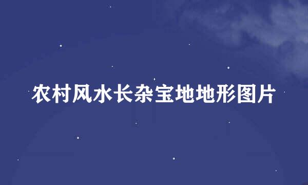 农村风水长杂宝地地形图片