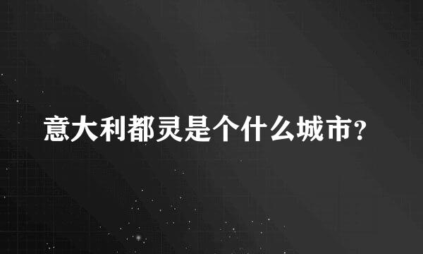 意大利都灵是个什么城市？