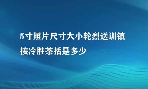 5寸照片尺寸大小轮烈送训镇接冷胜茶括是多少