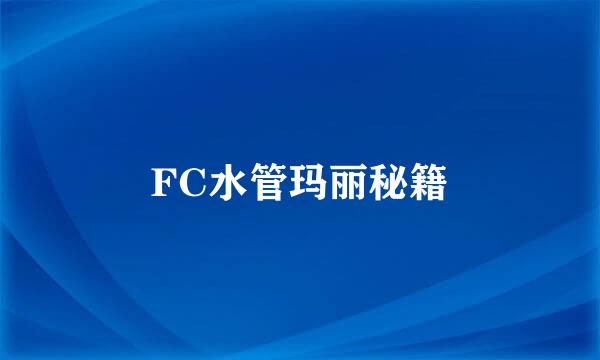 FC水管玛丽秘籍