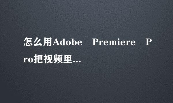 怎么用Adobe Premiere Pro把视频里的人声消除保来自留背景音乐