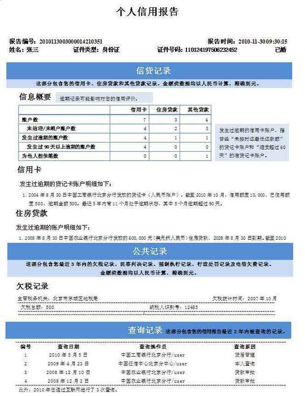 中国人民跳程断争令六另交争能福银行征信中心如何查个人信用记录？