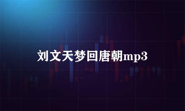 刘文天梦回唐朝mp3