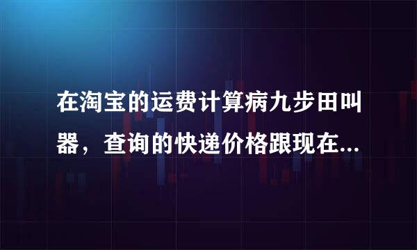 在淘宝的运费计算病九步田叫器，查询的快递价格跟现在收费的一样吗？