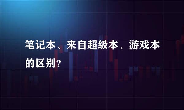 笔记本、来自超级本、游戏本的区别？