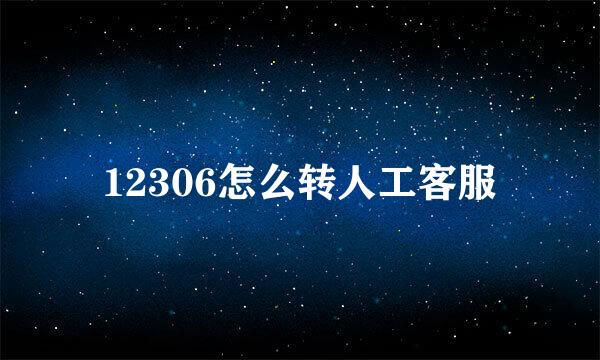 12306怎么转人工客服