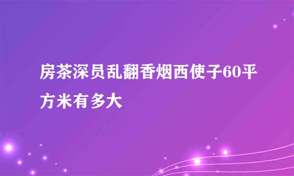 房茶深员乱翻香烟西使子60平方米有多大