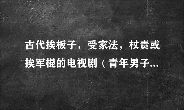 古代挨板子，受家法，杖责或挨军棍的电视剧（青年男子的） 具体到集数