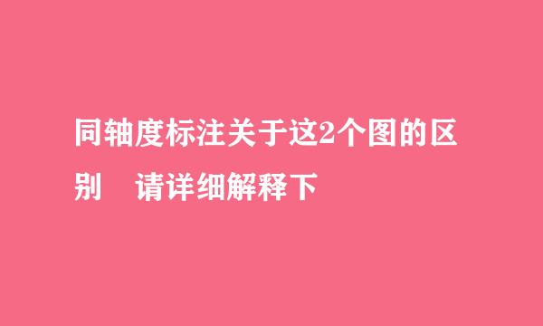 同轴度标注关于这2个图的区别 请详细解释下