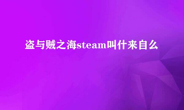 盗与贼之海steam叫什来自么