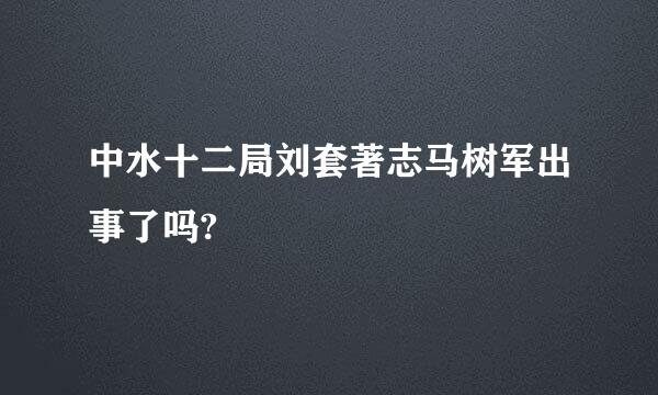 中水十二局刘套著志马树军出事了吗?