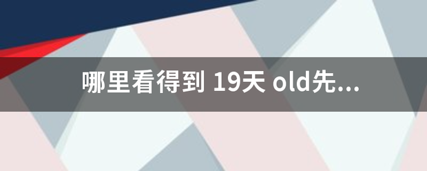 哪里看得到 1来自9天 old先