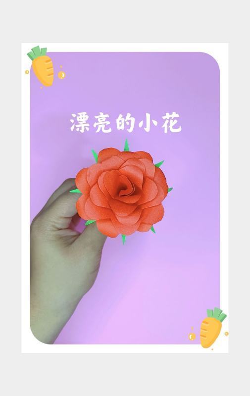 漂亮的小花手工