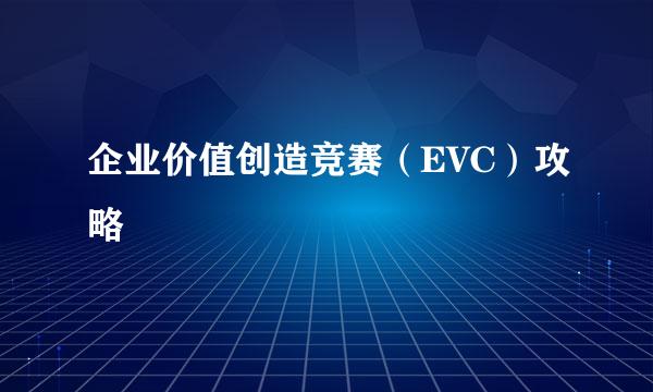 企业价值创造竞赛（EVC）攻略