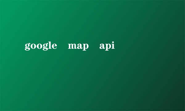 google map api