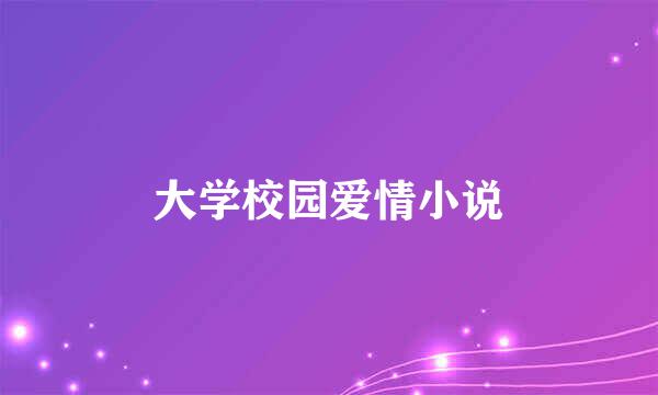 大学校园爱情小说